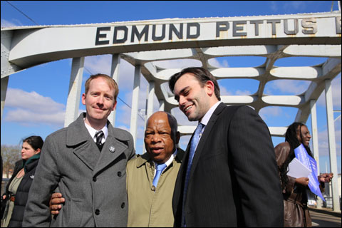 Nate Powell, Rep. John Lewis, and Andrew Aydin