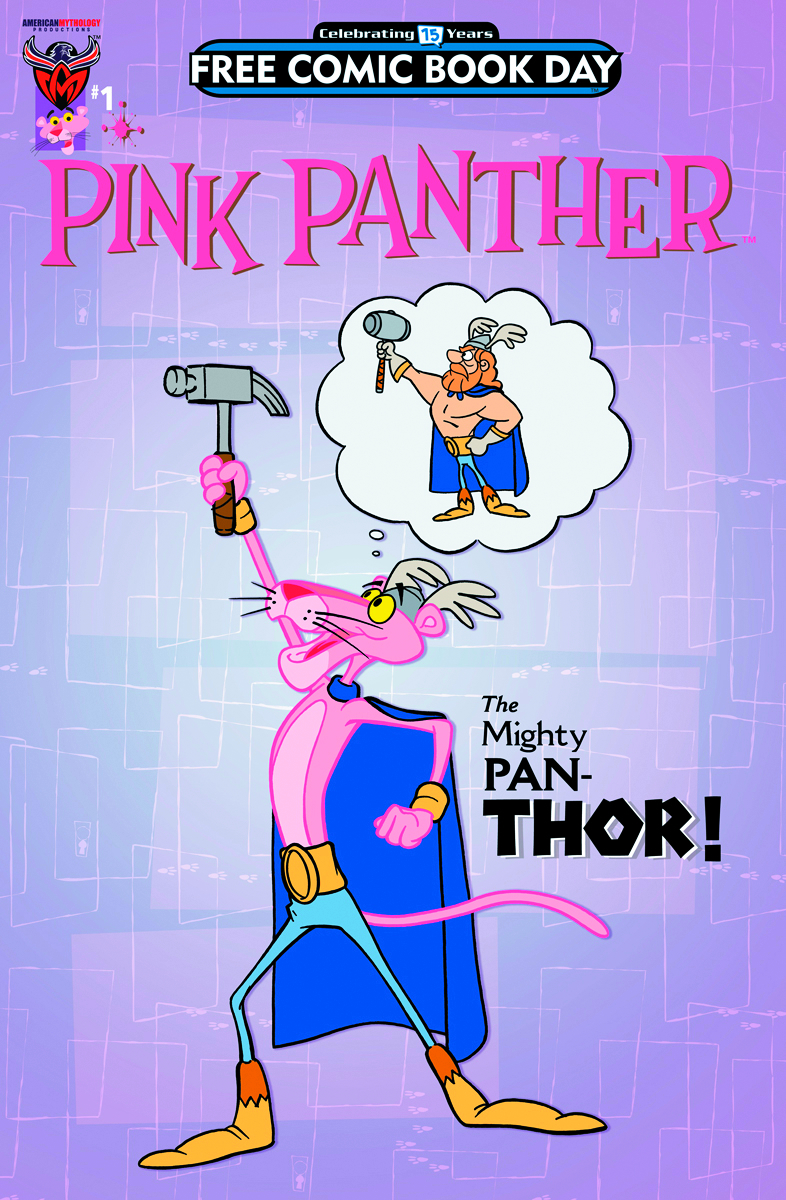 Comic pink panther
