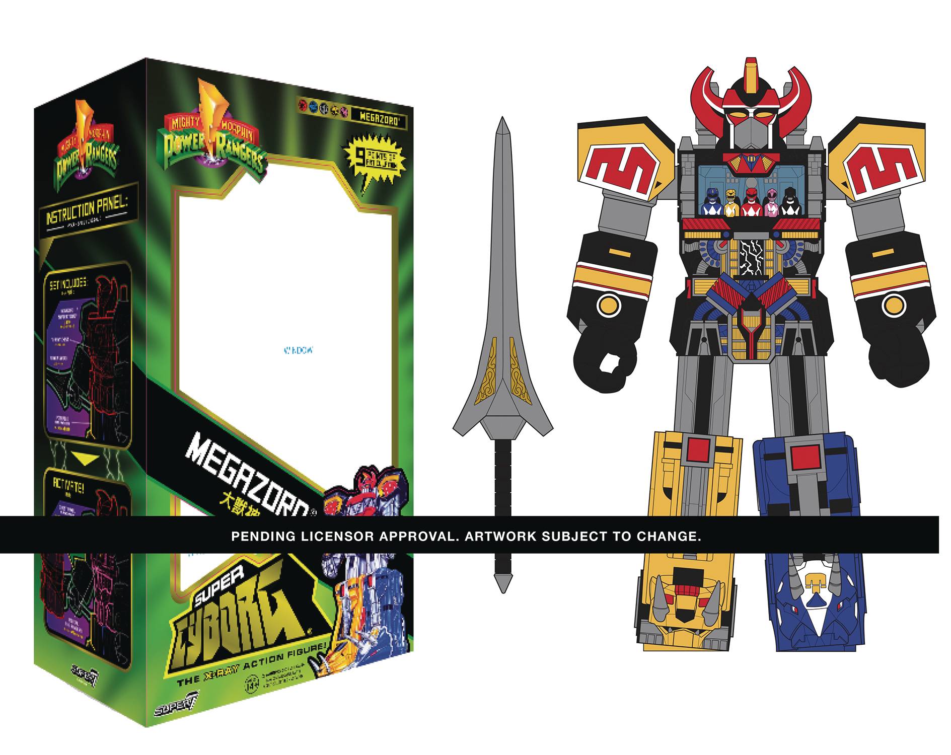 POWER RANGERS SUPER CYBORG MEGAZORD  (AUG209429)