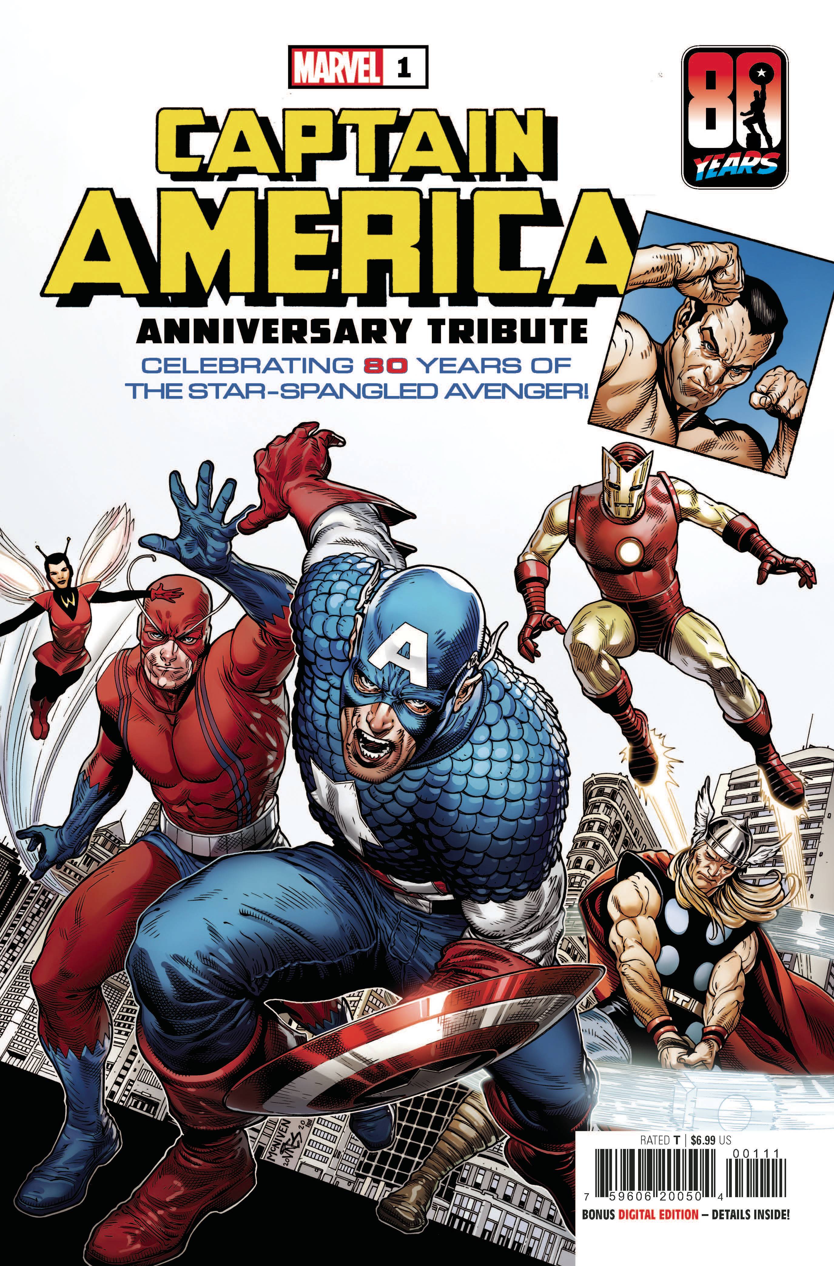 Marvel Comics CAPTAIN AMERICA #46 first printing 70 Years variant 
