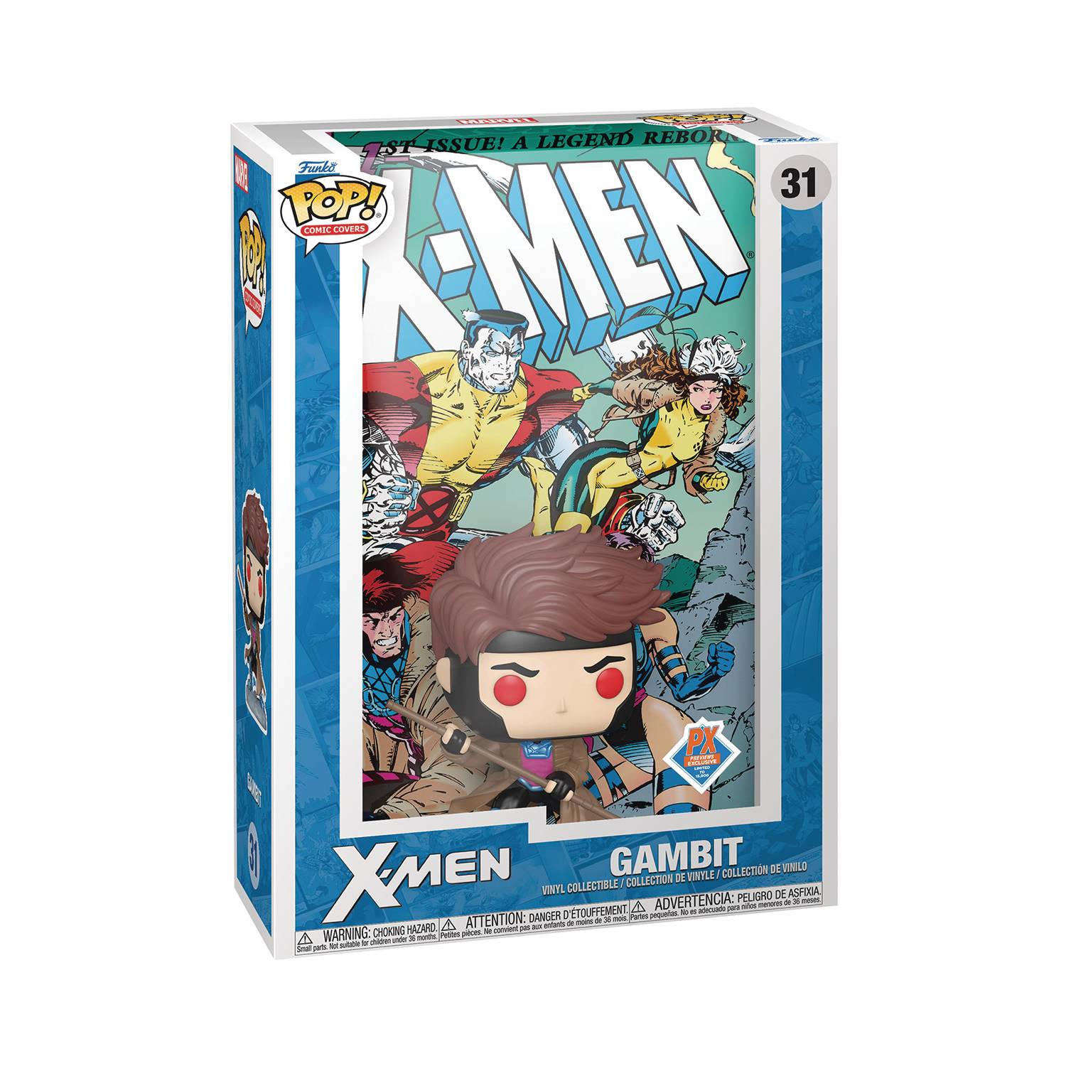 FCBD 2024 POP COMIC COVER MARVEL X-MEN #1 GAMBIT PX VIN FIG