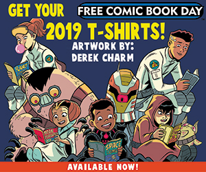 Free Comic Book Day 2019 Commemorative T-Shirts!