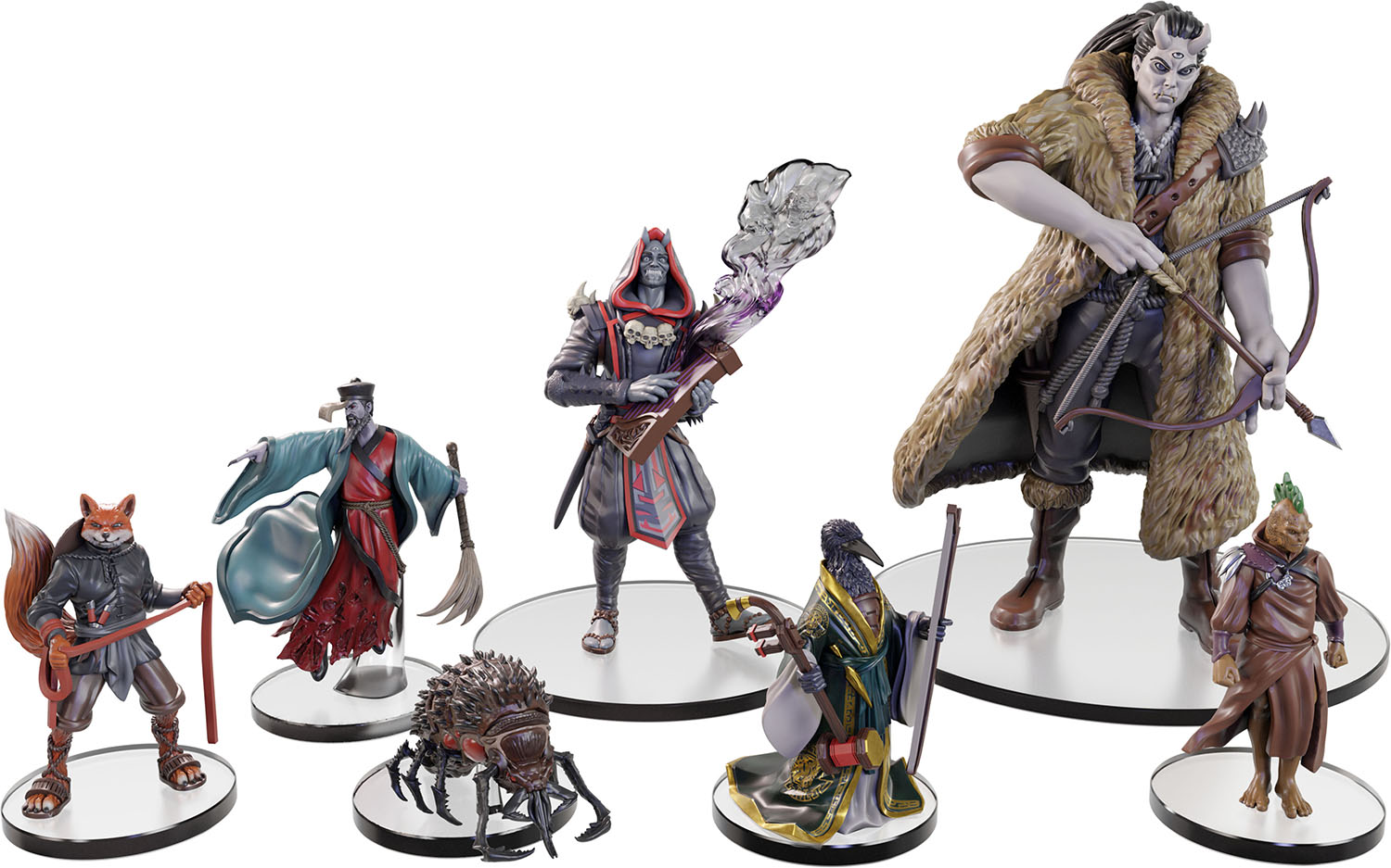 Pathfinder Battles Fists of the Ruby Phoenix minis by WizKids