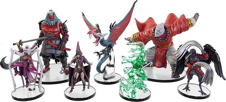 Pathfinder Battles Fists of the Ruby Phoenix minis by WizKids