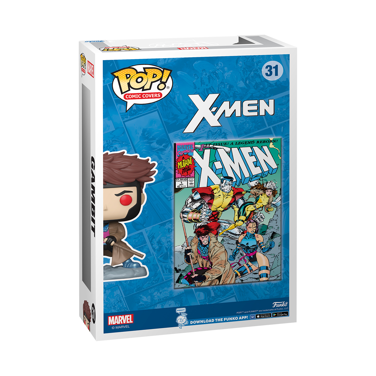 FCBD Gambit Funko Pop back image